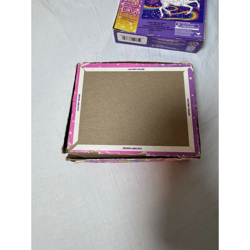 2x Lisa Frank Heart Shaped Puzzle Rose Art 1992 Vintage Piano - Missing Pieces